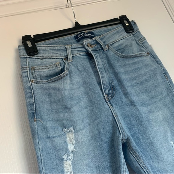 Wax Jeans High Rise Distressed Skinny Jeans - Picture 3 of 13
